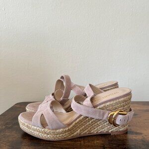 Stuart Weitzman Espadrille Wedge Sandals - 3.5 heel